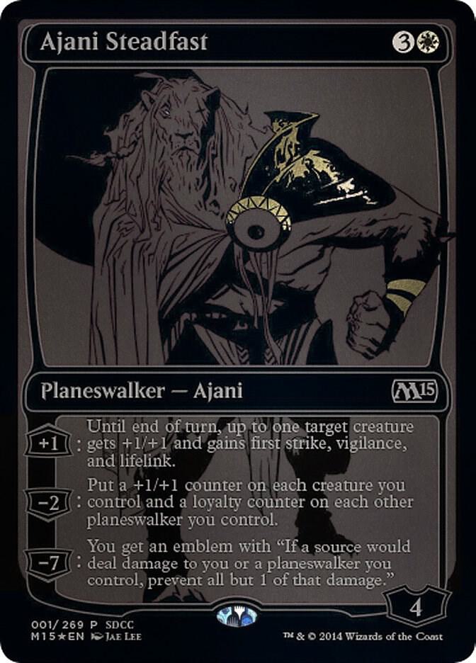 Ajani Steadfast (SDCC 2014 Exclusive) card image