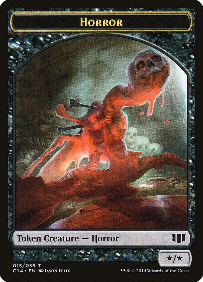 Horror // Zombie (016) Double-Sided Token card image