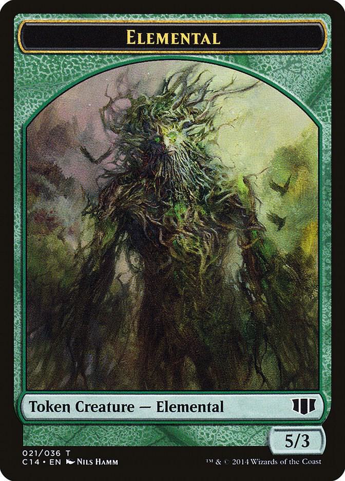Elemental // Beast (019) Double-Sided Token card image