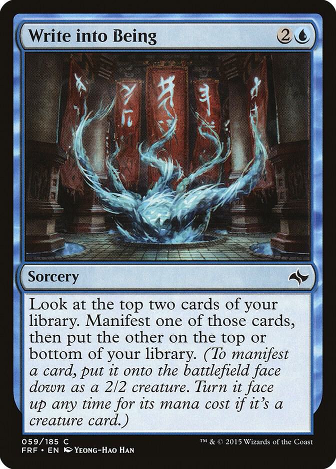 Write into Being card image