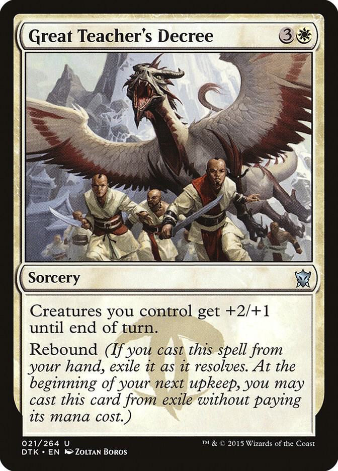 Great Teacher's Decree card image