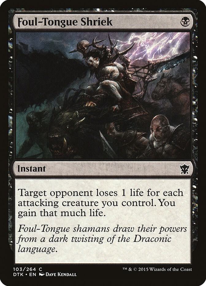 Foul-Tongue Shriek card image