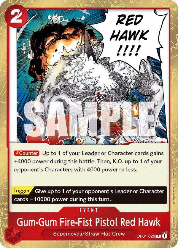Gum-Gum Fire-Fist Pistol Red Hawk card image