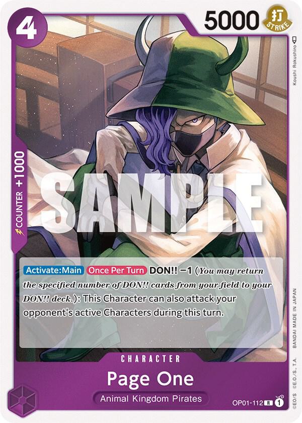 Page One card image