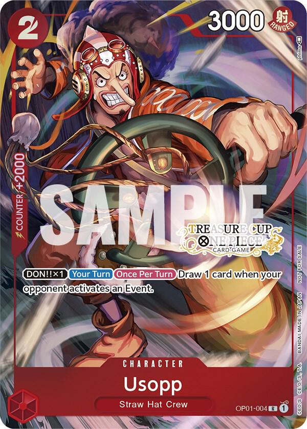 Usopp - OP01-004 (Treasure Cup) card image