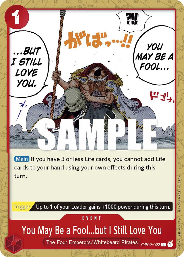 You May Be a Fool...but I Still Love You card image