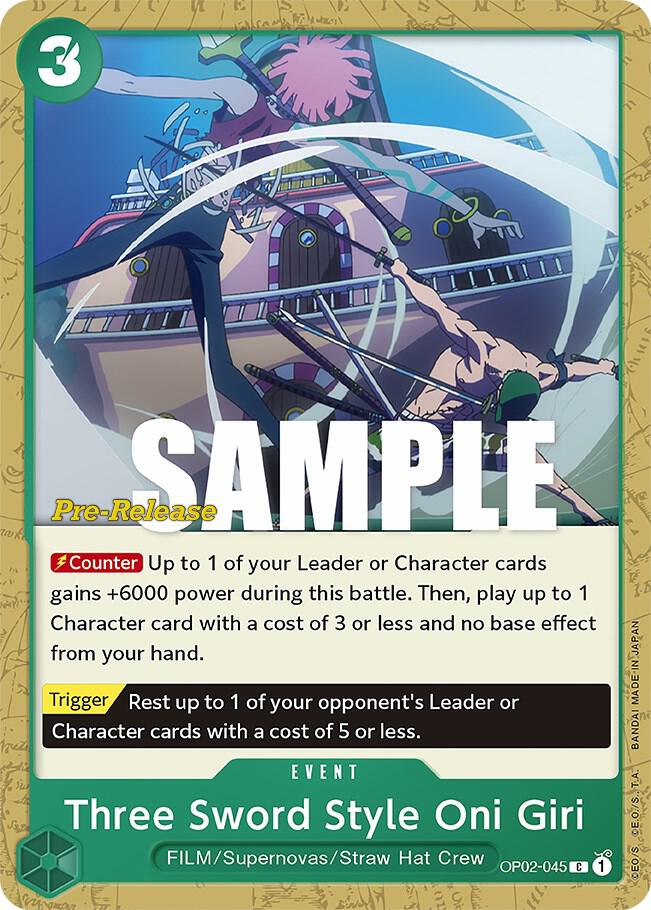 Three Sword Style Oni Giri card image