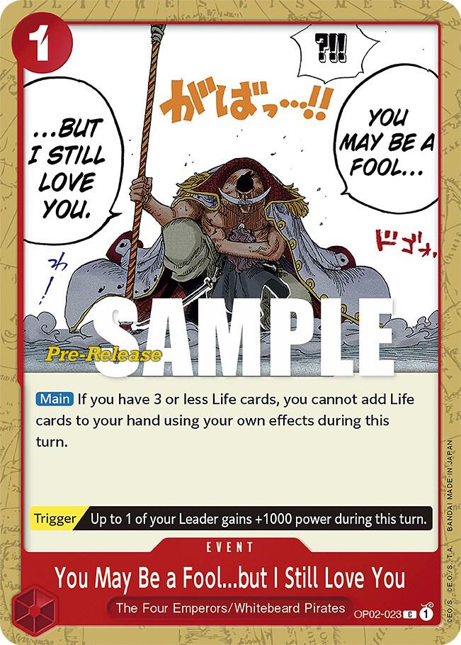 You May Be a Fool...but I Still Love You card image
