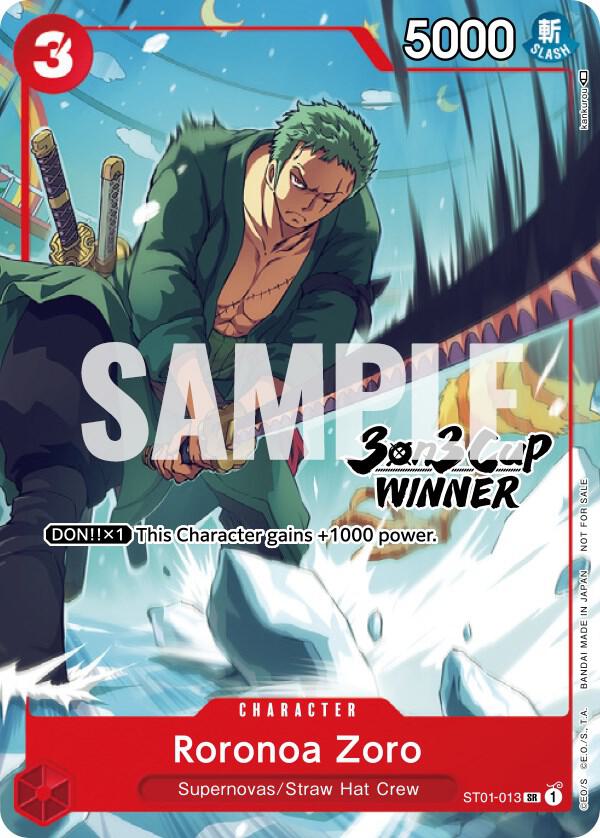 Roronoa Zoro (3-on-3 Cup) [Winner] card image