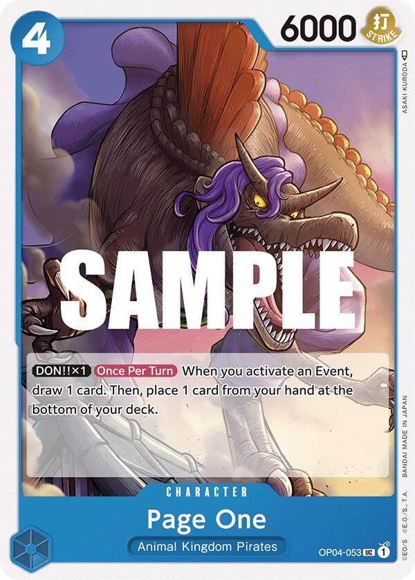 Page One card image