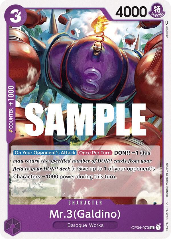 Mr.3 (Galdino) card image