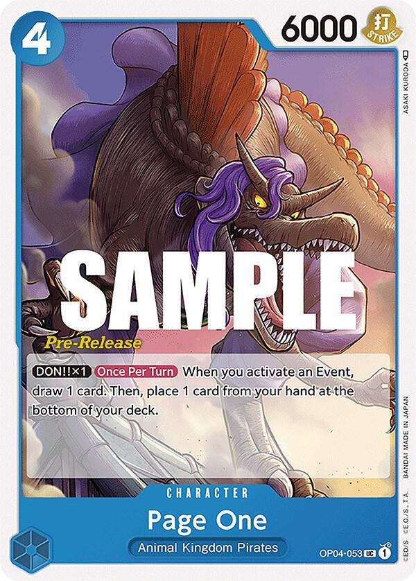 Page One card image