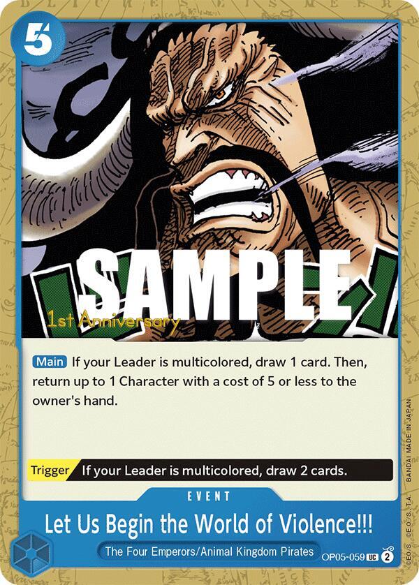 Let Us Begin the World of Violence!! card image