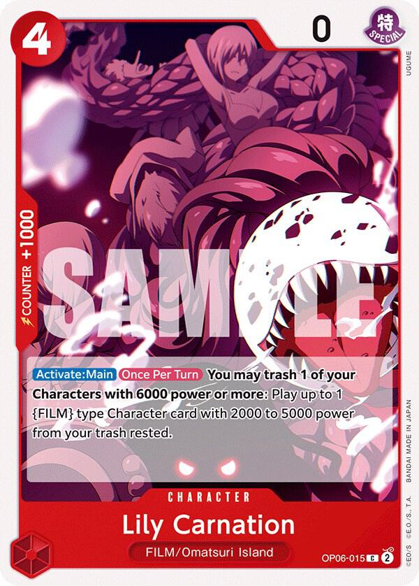 Lily Carnation card image
