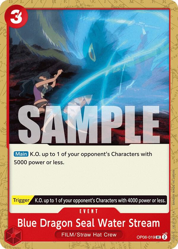 Blue Dragon Seal Water Stream card image