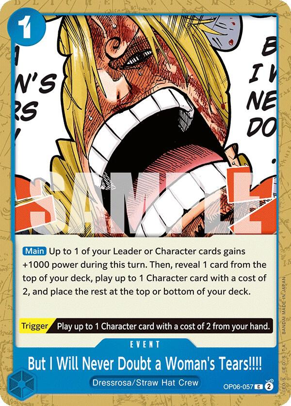 But I Will Never Doubt a Woman's Tears!!!! card image
