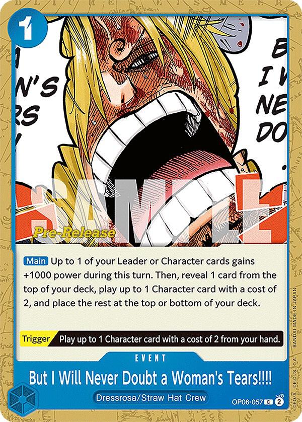 But I Will Never Doubt a Woman's Tears!!!! card image