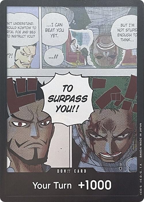 DON!! Card (Mihawk & Zoro) (Double Pack Set Vol. 3) card image