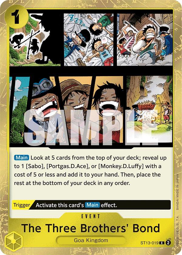 The Three Brothers' Bond card image