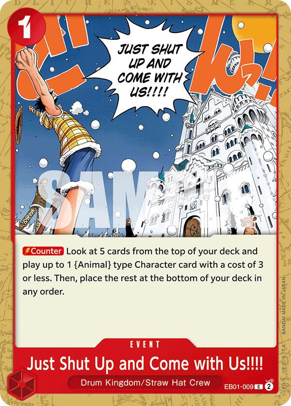 Just Shut Up and Come with Us!!!! card image
