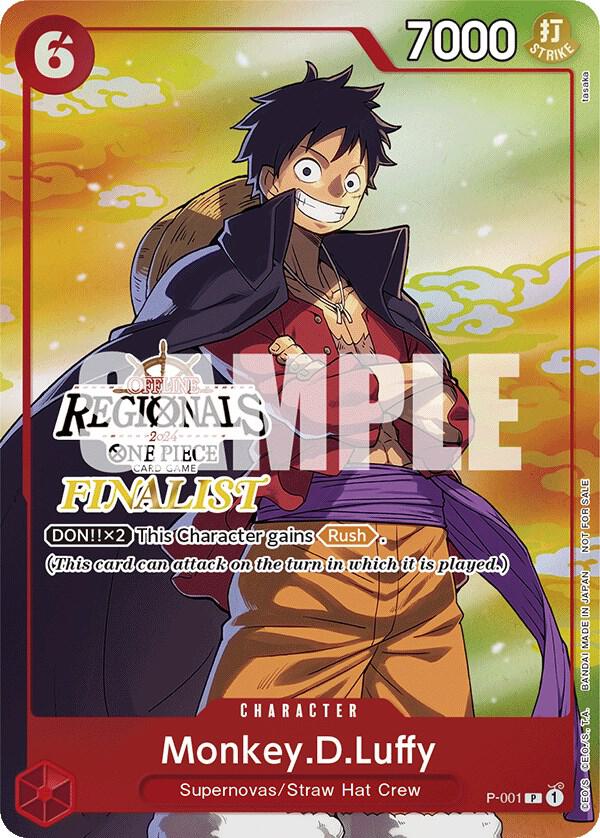 Monkey.D.Luffy (001) (Offline Regional 2024 Vol. 2) [Finalist] card image
