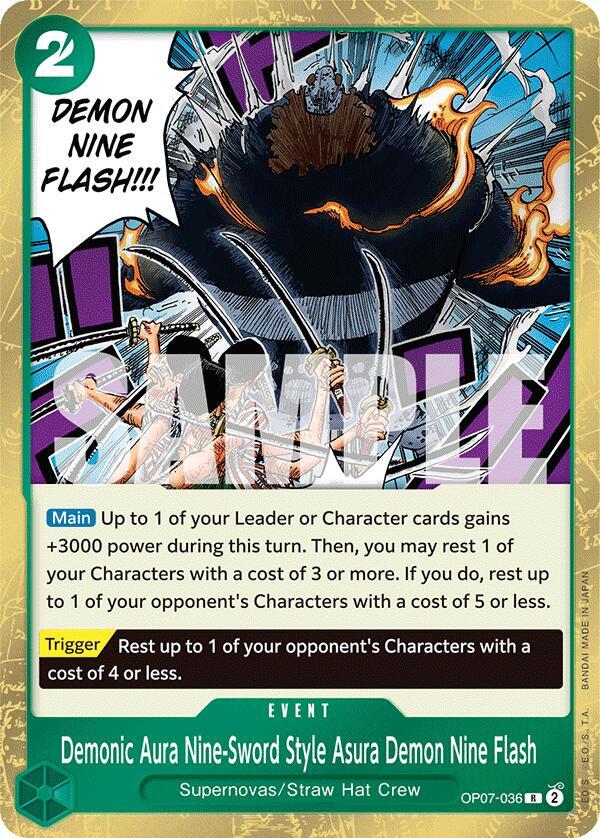 Demonic Aura Nine-Sword Style Asura Demon Nine Flash card image