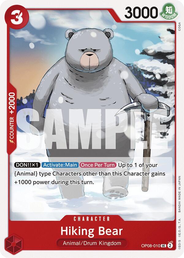 Hiking Bear card image