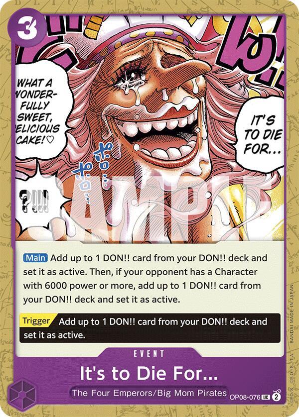 It's to Die For card image