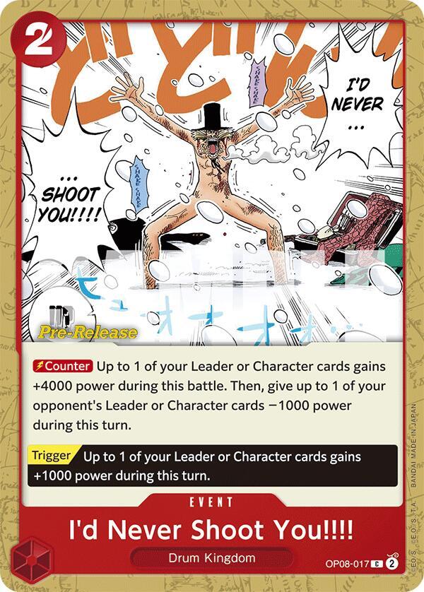I'd Never Shoot You!!!! card image