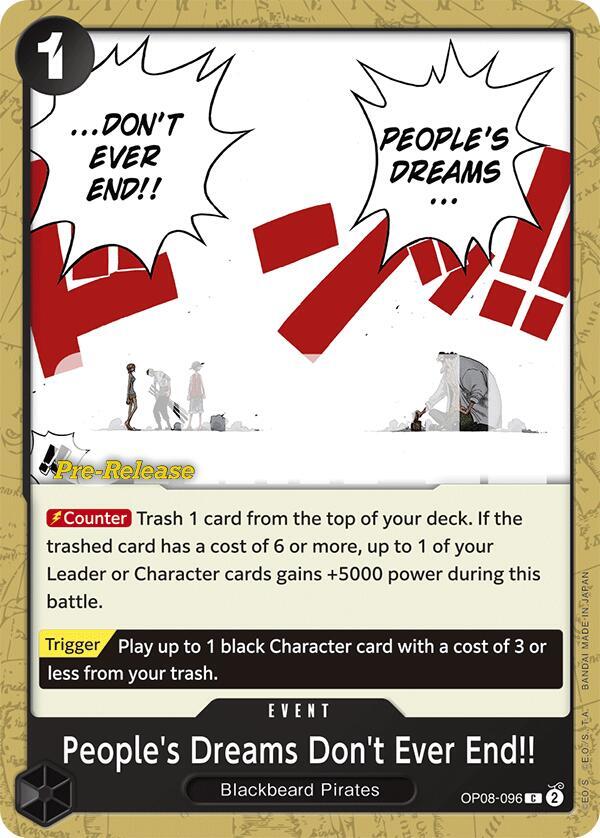 People's Dreams Don't Ever End!! card image