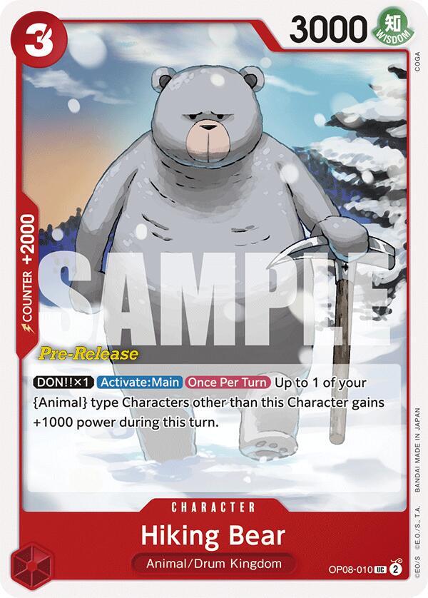 Hiking Bear card image