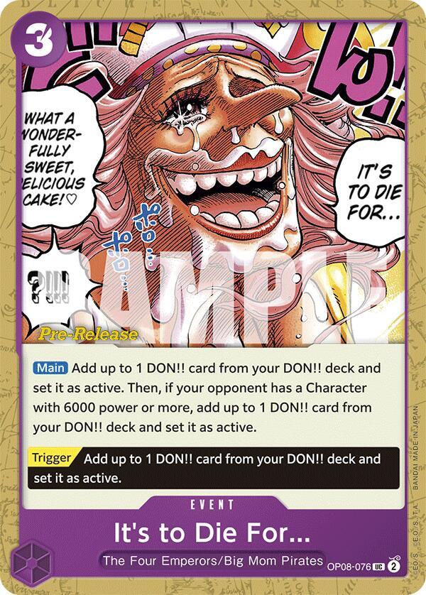 It's to Die For card image