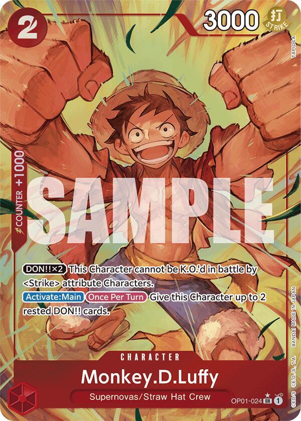 Monkey.D.Luffy (OP01-024) (Alternate Art) card image