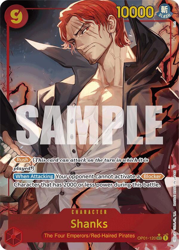 Shanks (OP01-120) (Alternate Art) card image