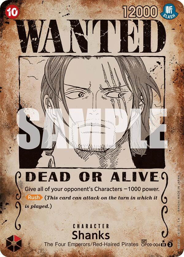 Shanks (004) (Wanted Poster) card image