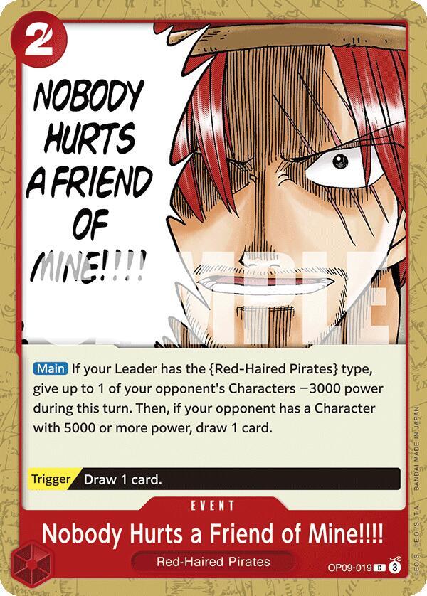 Nobody Hurts a Friend of Mine!!!! card image