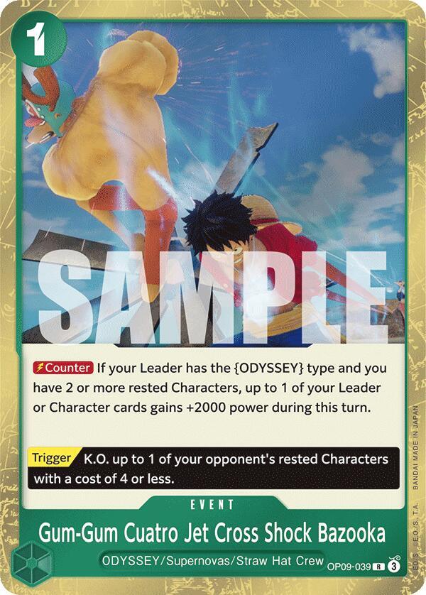 Gum-Gum Cuatro Jet Cross Shock Bazooka card image