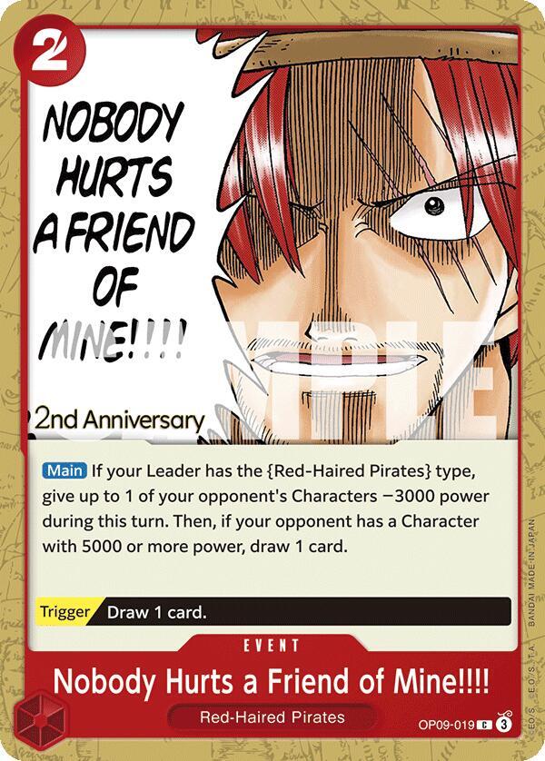 Nobody Hurts a Friend of Mine!!!! card image