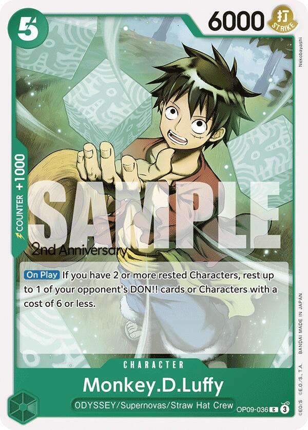 Monkey.D.Luffy (036) card image