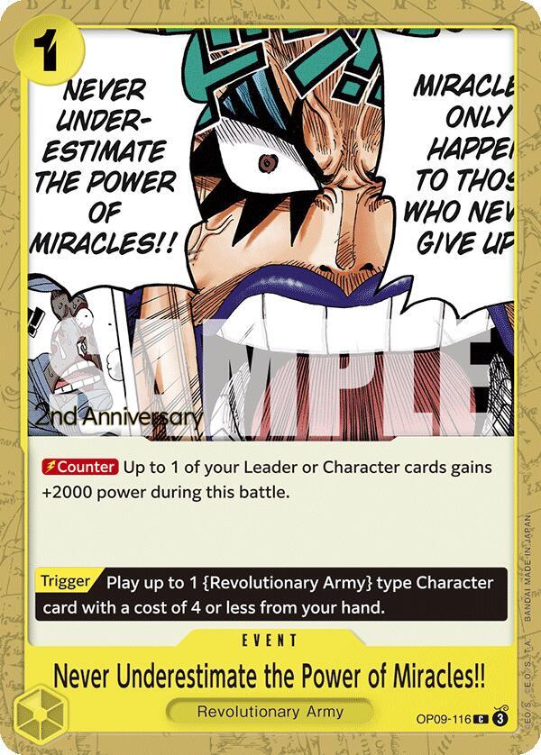 Never Underestimate the Power of Miracles!! card image