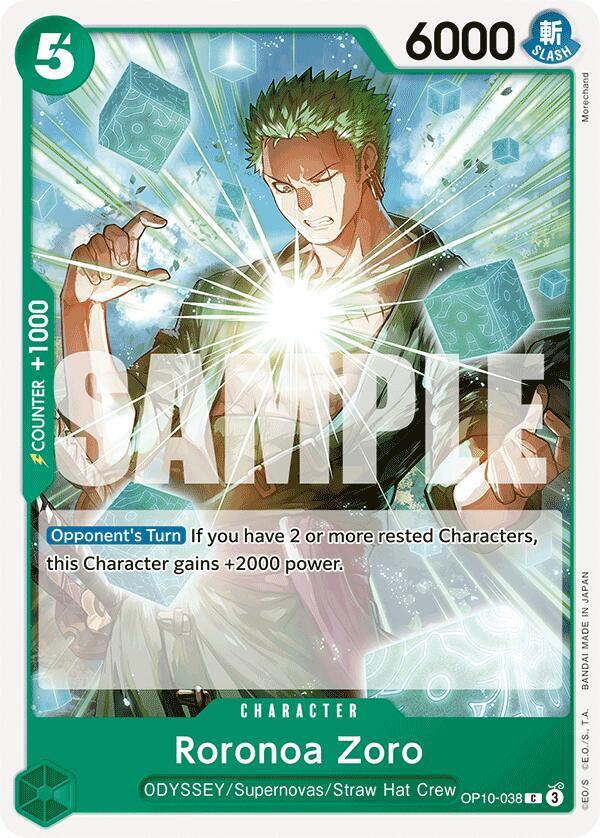 Roronoa Zoro (038) card image
