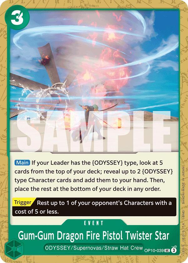 Gum-Gum Dragon Fire Pistol Twister Star card image
