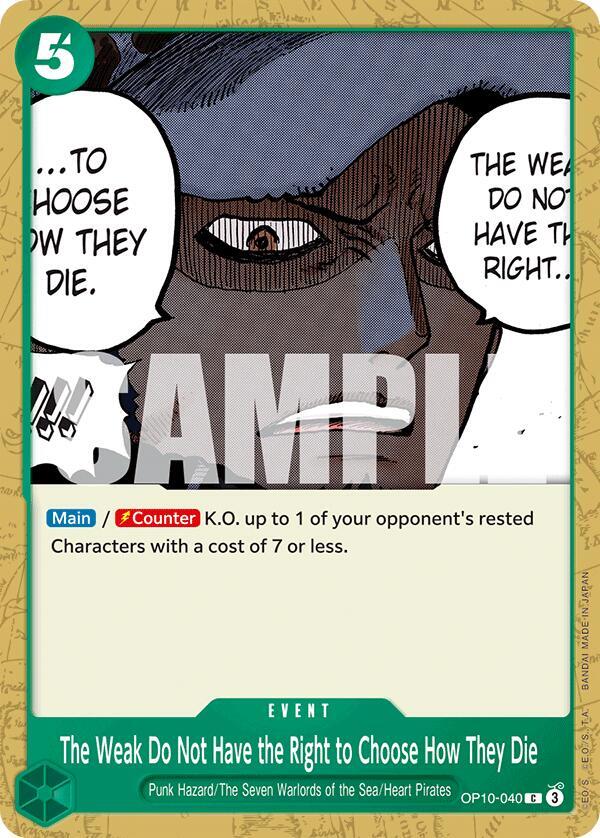 The Weak Do Not Have the Right to Choose How They Die card image