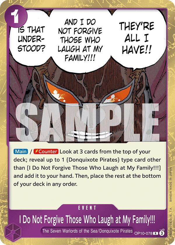 I Do Not Forgive Those Who Laugh at My Family!!! card image
