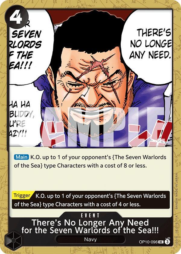 There's No Longer Any Need for the Seven Warlords of the Sea!!! card image