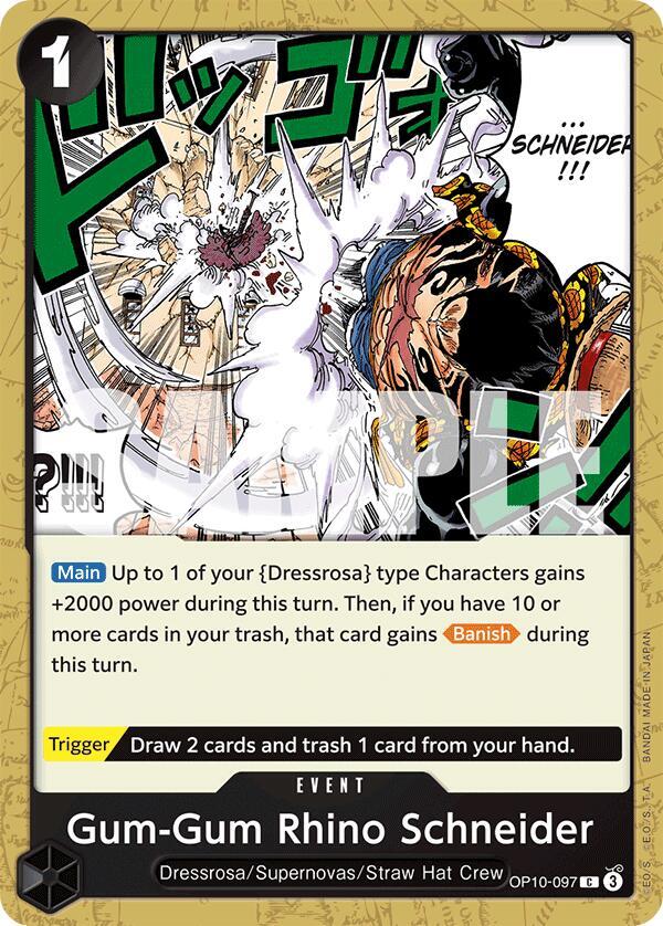 Gum-Gum Rhino Schneider card image
