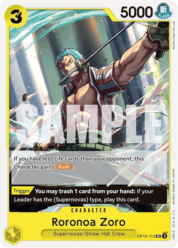 Roronoa Zoro (113) card image