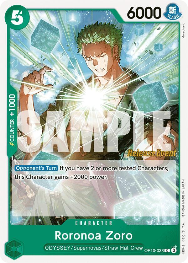 Roronoa Zoro (038) card image