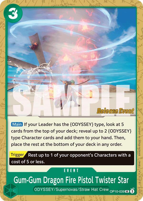 Gum-Gum Dragon Fire Pistol Twister Star card image