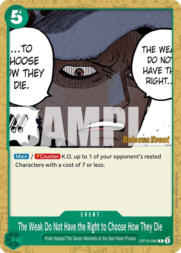 The Weak Do Not Have the Right to Choose How They Die card image